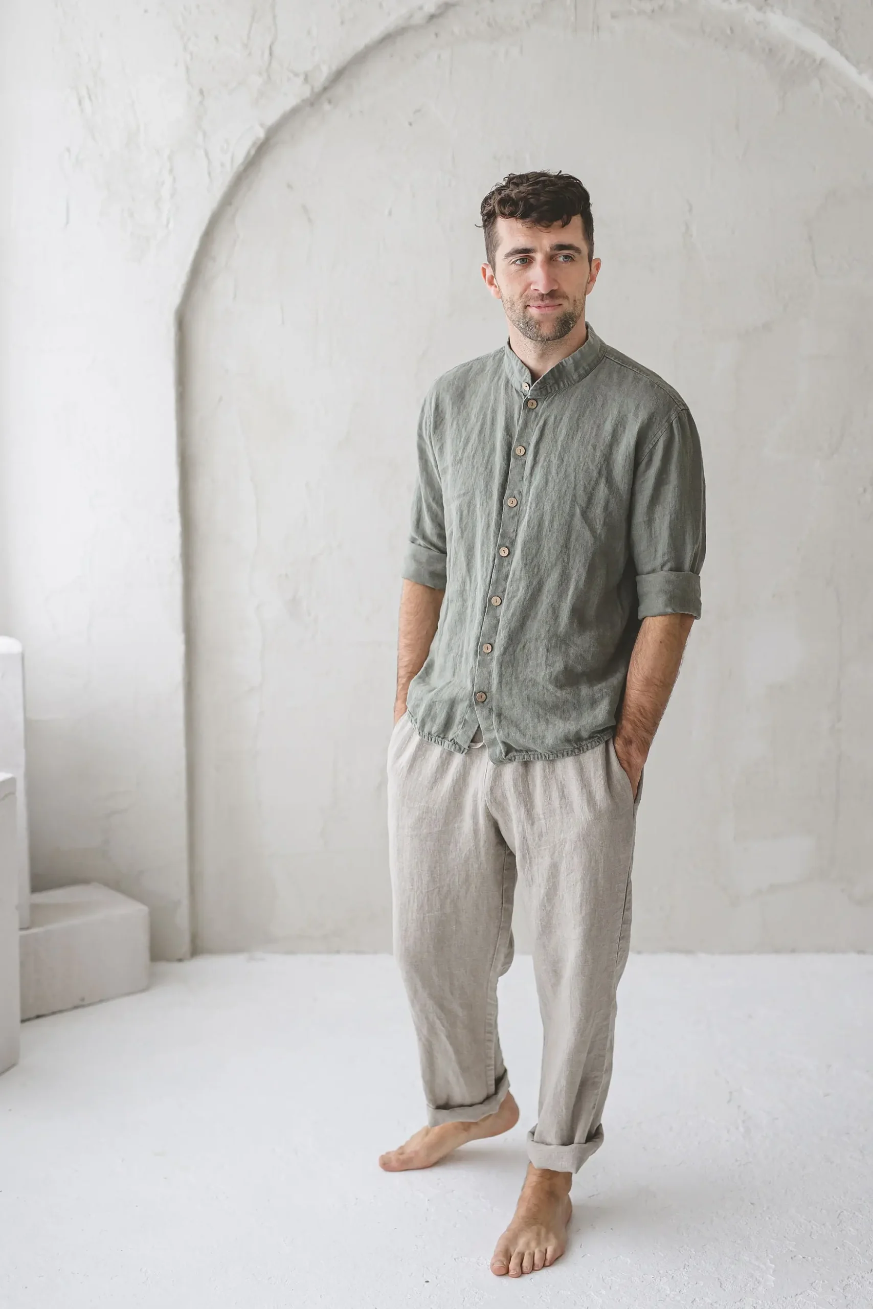 Men's Relaxed Fit Linen Pants: Casual Trousers