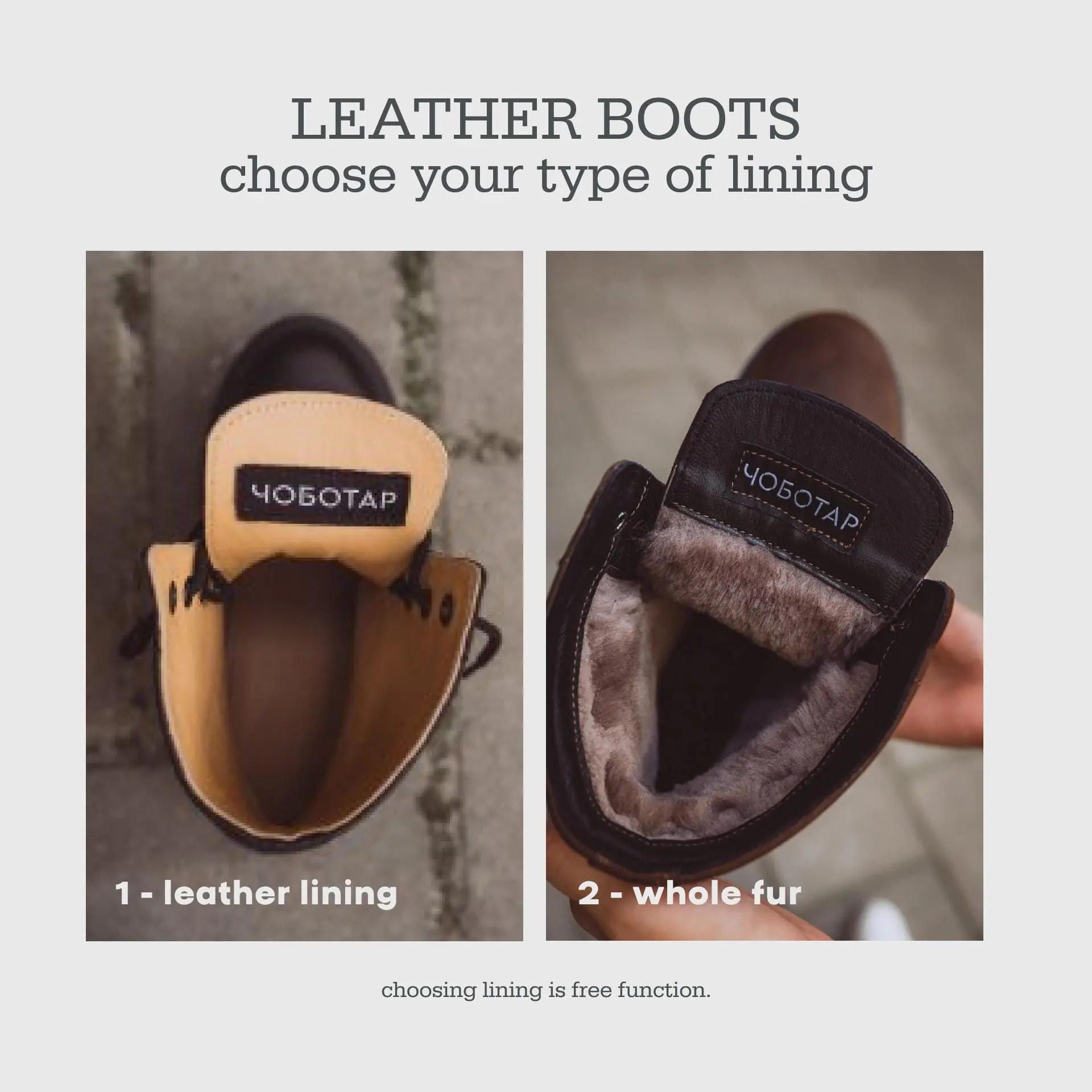 Handmade Crazy Horse Leather Ankle Boots Unisex Vintage