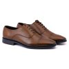 Men's Brown Leather Captoe Oxford Dress Shoes Formal