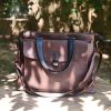 Men's Multi Compartment Leather Tote Bag Brown Laptop